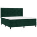 Pat box spring cu saltea, verde închis, 180x200 cm, catifea - WALTI WALTI