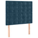 Pat box spring cu saltea, albastru închis, 80x200 cm, catifea - WALTI WALTI