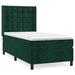 Pat box spring cu saltea, verde închis, 90x200 cm, catifea - WALTI WALTI