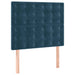 Pat box spring cu saltea, albastru închis, 90x200 cm, catifea - WALTI WALTI