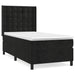 Pat box spring cu saltea, negru, 100x200 cm, catifea - WALTI WALTI