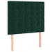 Pat box spring cu saltea, verde închis, 100x200 cm, catifea - WALTI WALTI