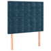 Pat box spring cu saltea, albastru închis, 100x200 cm, catifea - WALTI WALTI