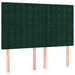 Pat box spring cu saltea, verde închis, 140x200 cm, catifea - WALTI WALTI