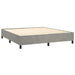 Pat box spring cu saltea, gri deschis, 180x200 cm, catifea - WALTI WALTI