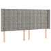 Pat box spring cu saltea, gri deschis, 180x200 cm, catifea - WALTI WALTI