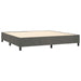 Pat box spring cu saltea, gri închis, 200x200 cm, catifea - WALTI WALTI