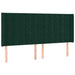 Pat box spring cu saltea, verde închis, 200x200 cm, catifea - WALTI WALTI
