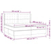 Pat box spring cu saltea, roz, 200x200 cm, catifea - WALTI WALTI