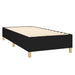 Pat cu arcuri, saltea și LED, negru, 90x200 cm, textil - WALTI WALTI