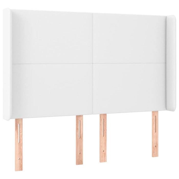 Pat cu arcuri, cu saltea și LED, alb, 100x200 cm, piele eco - WALTI WALTI