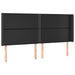 Pat cu arcuri, saltea și LED, negru, 180x200cm, piele ecologică - WALTI WALTI