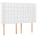 Pat cu arcuri, cu saltea & LED, alb, 140x190 cm, piele eco - WALTI WALTI