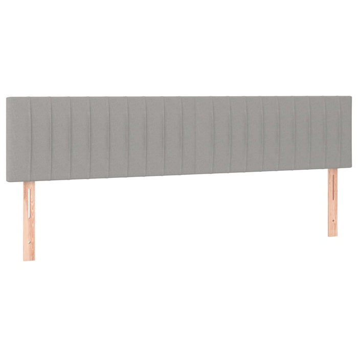 Pat cu arcuri, saltea și LED, gri deschis, 180x200 cm, textil - WALTI WALTI