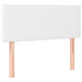 Pat continental cu saltea & LED, alb, 80x200 cm, piele eco - WALTI WALTI