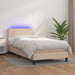Pat continental cu saltea și LED cappuccino 80x200 cm piele eco - WALTI WALTI