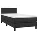Pat cu arcuri, saltea și LED, negru, 90x190 cm, piele ecologică - WALTI WALTI