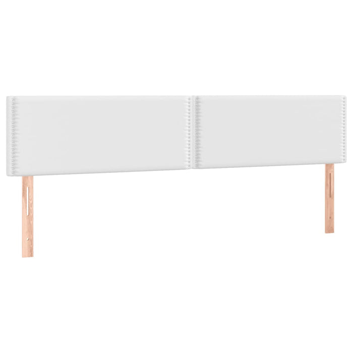 Pat cu arcuri, saltea și LED, alb, 200x200 cm, piele ecologică - WALTI WALTI