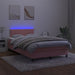 Pat continental cu saltea & LED, roz, 120x200 cm, catifea - WALTI WALTI
