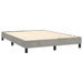 Pat continental cu saltea și LED gri deschis 140x190 cm catifea - WALTI WALTI