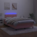 Pat continental cu saltea & LED, roz, 120x200 cm, catifea - WALTI WALTI