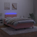 Pat continental cu saltea & LED, roz, 120x200 cm, catifea - WALTI WALTI