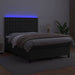 Pat box spring cu saltea, negru, 140x190 cm, piele ecologică - WALTI WALTI