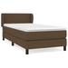 Pat box spring cu saltea, maro închis, 90x190 cm, textil - WALTI WALTI