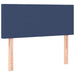 Pat box spring cu saltea, albastru, 90x190 cm, textil - WALTI WALTI
