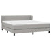 Pat continental, gri deschis, 180x200 cm, material textil - WALTI WALTI