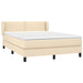 Pat continental cu saltea, crem, 140x200 cm, material textil - WALTI WALTI