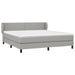 Pat continental, gri deschis, 180x200 cm, material textil - WALTI WALTI