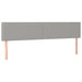 Pat box spring cu saltea, gri deschis, 200x200 cm, textil - WALTI WALTI