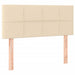Pat box spring cu saltea, crem, 90x190 cm, textil - WALTI WALTI