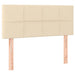 Pat box spring cu saltea, crem, 90x200 cm, textil - WALTI WALTI