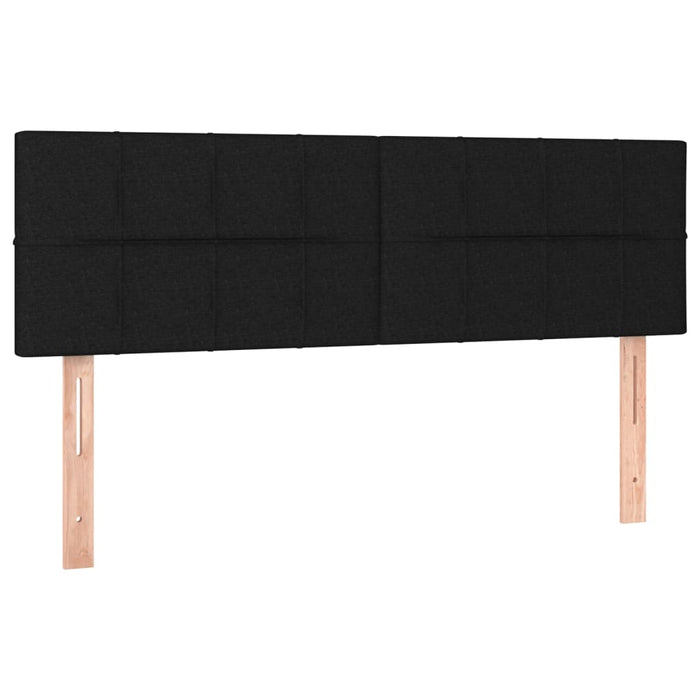 Pat box spring cu saltea, negru, 140x200 cm, textil - WALTI WALTI