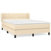 Pat continental cu saltea, crem, 140x200 cm, material textil - WALTI WALTI