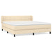 Pat continental cu saltea, crem, 180x200 cm, textil - WALTI WALTI
