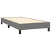 Pat box spring cu saltea, gri închis, 100x200 cm, textil - WALTI WALTI