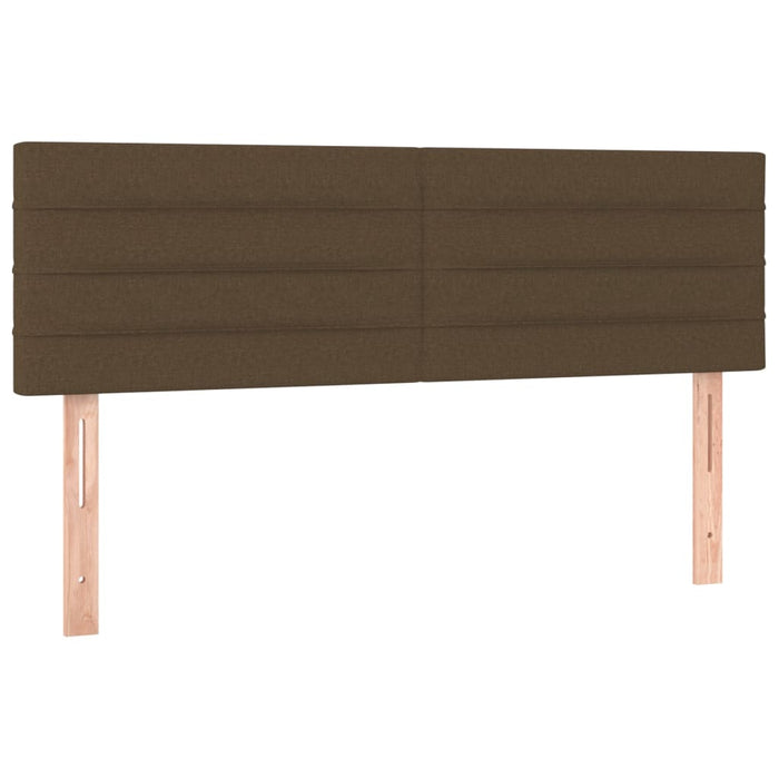 Pat box spring cu saltea, maro închis, 140x200 cm, textil - WALTI WALTI