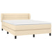 Pat box spring cu saltea, crem, 140x200 cm, textil - WALTI WALTI