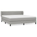 Pat continental, gri deschis, 180x200 cm, material textil - WALTI WALTI
