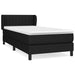 Pat box spring cu saltea, negru, 80x200 cm, textil - WALTI WALTI