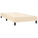 Pat box spring cu saltea, crem, 90x190 cm, textil - WALTI WALTI