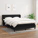 Pat box spring cu saltea, negru, 140x200 cm, textil - WALTI WALTI