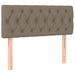 Pat box spring cu saltea, gri taupe, 90x200 cm, textil - WALTI WALTI