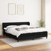 Pat box spring cu saltea, negru, 160x200 cm, textil - WALTI WALTI