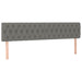 Pat box spring cu saltea, gri închis, 180x200 cm, textil - WALTI WALTI