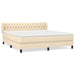 Pat continental cu saltea, crem, 180x200 cm, textil - WALTI WALTI