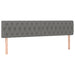 Pat box spring cu saltea, gri închis, 200x200 cm, textil - WALTI WALTI